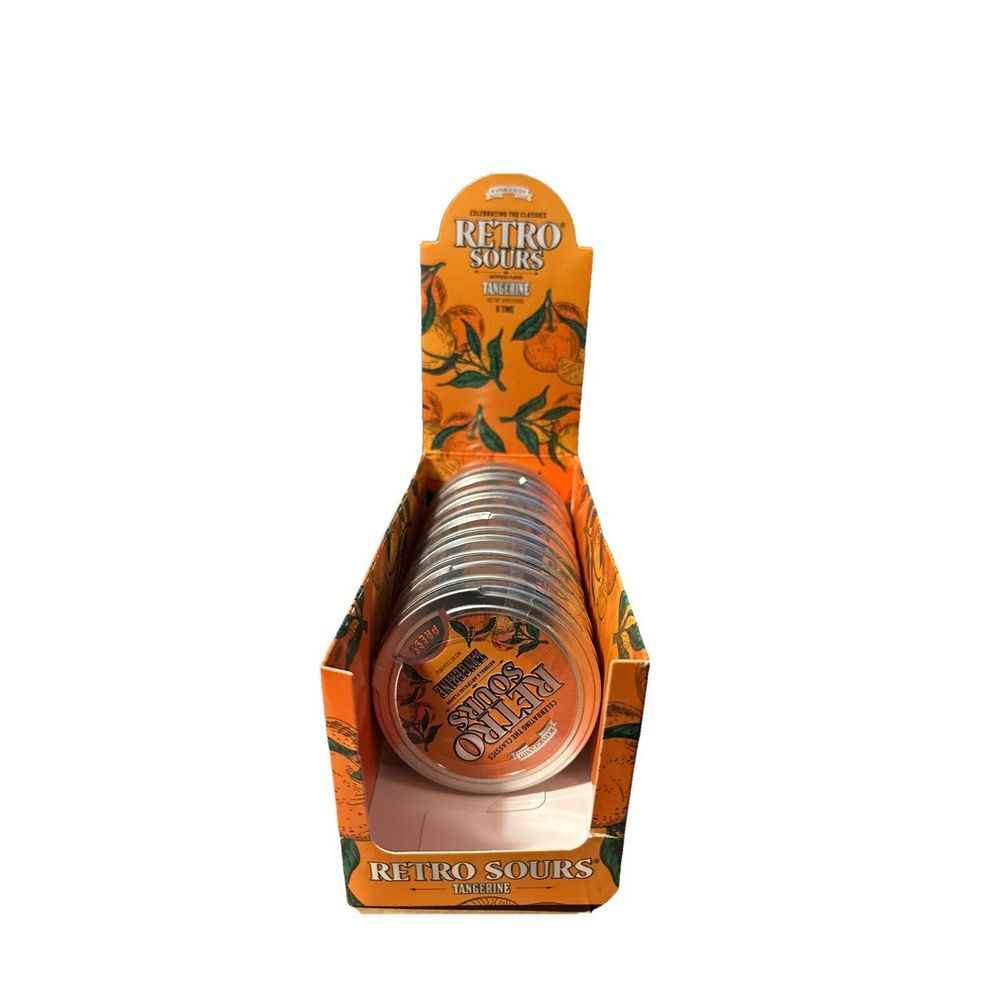 3 Retro Sours Tangerine New Sealed Tin - Discontinued "Altoids" Candy Limited‎